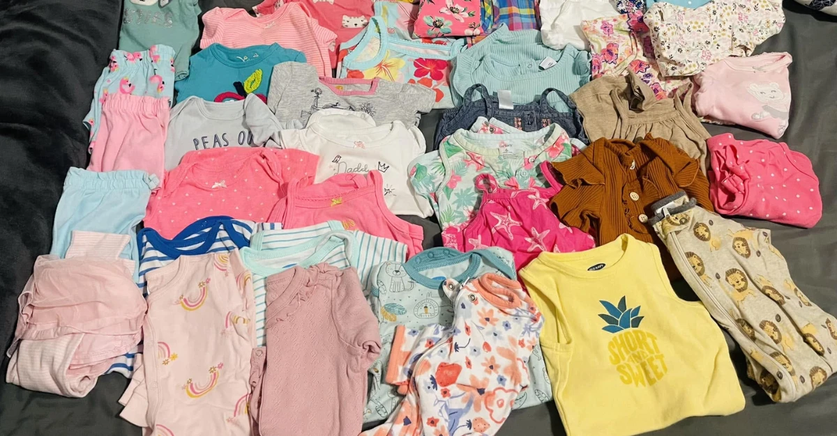 A few newborn outfits and some of Will's clothes will be kept for the new baby